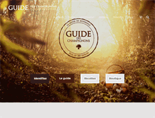 Tablet Screenshot of guidedeschampignons.com